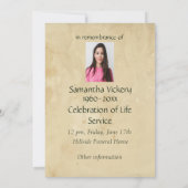 Eigen Waterverf Vogelherdenking Kaart (Achterkant)