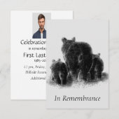 Eigen Waterverf voor gedenkdieren Kaart (Voorkant / Achterkant)