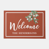 Eigen welkome feestdag met feestdag deurmat (Voorkant)