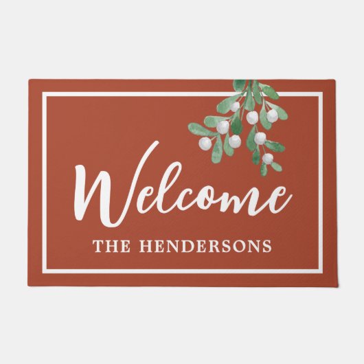 Eigen welkome feestdag met feestdag deurmat (Voorkant)