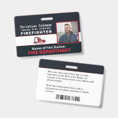 Eigen werknemersnaam ID Kaart Logo Streepjescode Badge (Voor- en achterkant)