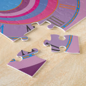 Eigen,  wervelcirkels tornado schattige kunst legpuzzel (Zijkant)