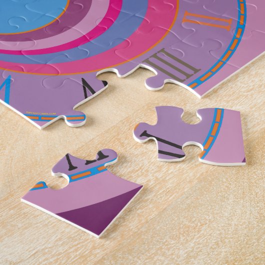 Eigen, wervelcirkels tornado schattige kunst legpuzzel (Zijkant)