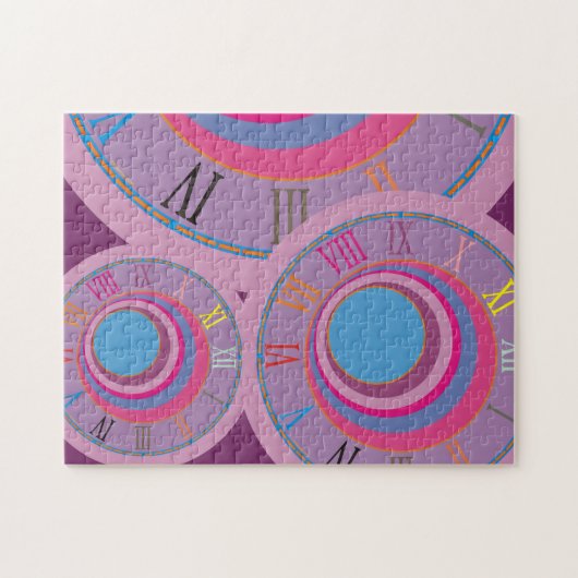 Eigen,  wervelcirkels tornado schattige kunst legpuzzel (Horizontaal)