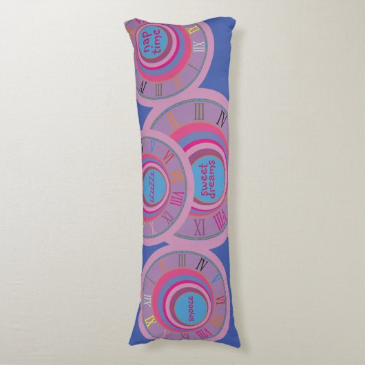 Eigen, wervelcirkels tornado schattige kunst lichaamskussen (Voorkant Verticaal)