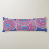 Eigen, wervelcirkels tornado schattige kunst lichaamskussen (Voorkant)