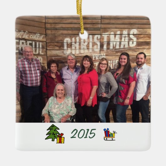 Eigen whimsical met twee zijden van de serie keramisch ornament (Voorkant)