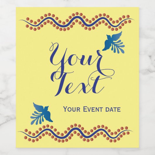 Eigen wijnetiket - etiket met fotowijn (Enkel label)