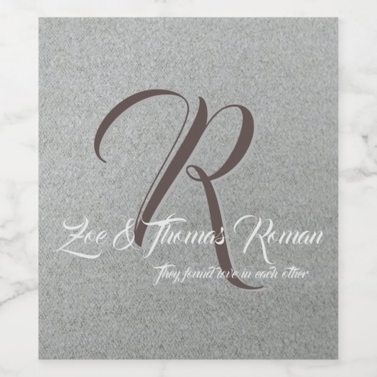 Eigen wijnfles wijn etiket (Enkel label)