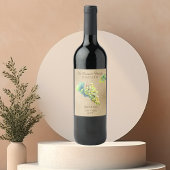 Eigen wijngaarden  wijndruiven Wit Wijn Etiket