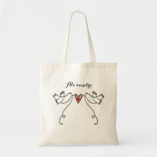 Eigen witte doven Vrijgezellenfeest Hen Do Tote Bag