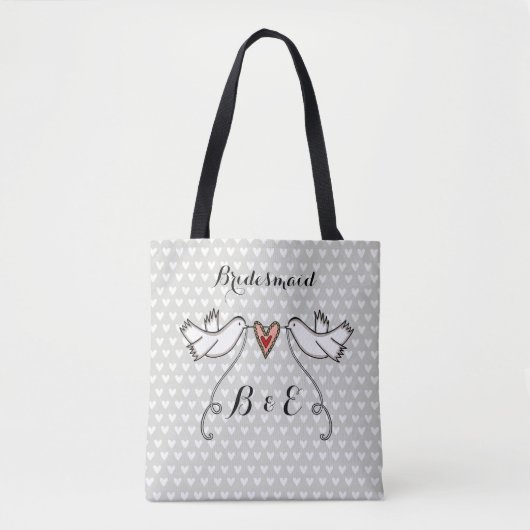 Eigen witte doven Vrijgezellenfeest Hen Do Tote Bag (Voorkant)