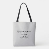 Eigen witte doven Vrijgezellenfeest Hen Do Tote Bag (Achterkant)