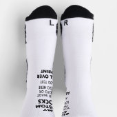 Eigen WITTE Over Afdrukken Sokken voor vrouwenspor (Top)