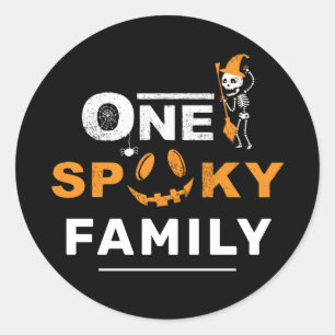 Eigen woordzuiger Halloween maatstaf Ronde Sticker