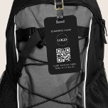 Eigen zakelijke bedrijven - QR-code en tekst eenvo Bagagelabel<br><div class="desc">Bevorder uw bedrijf met dit elegante bagagelabel,  met aangepaste logo en tekst. Voeg eenvoudig uw logo toe door op de optie "personaliseren" te klikken.</div>