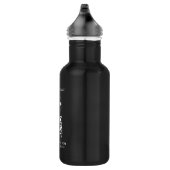 Eigen zakelijke bedrijven - QR-code en tekst eenvo Waterfles (Rechts)