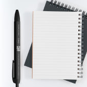 Eigen zakelijke bedrijven - QR-code en tekst eenvo Zwarte Inkt Pen