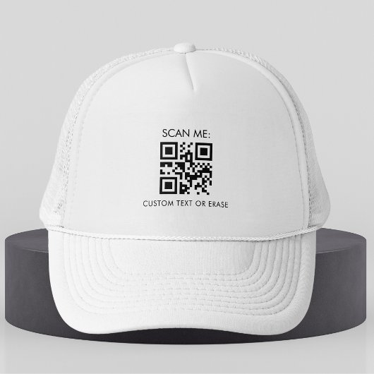 Eigen zakelijke bedrijven - QR-code en tekstminima Trucker Pet