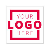 Eigen zakelijke Logo rode inkt Rubber Stempel (Design)