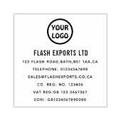 Eigen zakelijke Logo Rubber Stempel (Afrduk)