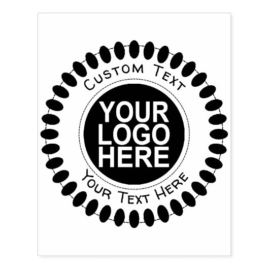 Eigen zakelijke Logo Rubber Stempel (Afrduk)