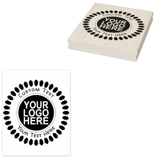 Eigen zakelijke Logo Rubber Stempel (Gestempeld)