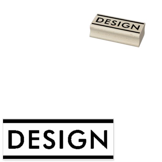 Eigen zakelijke Logo Rubber Stempel (Gestempeld)