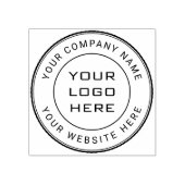 Eigen zakelijke Logo Rubber Stempel (Afrduk)