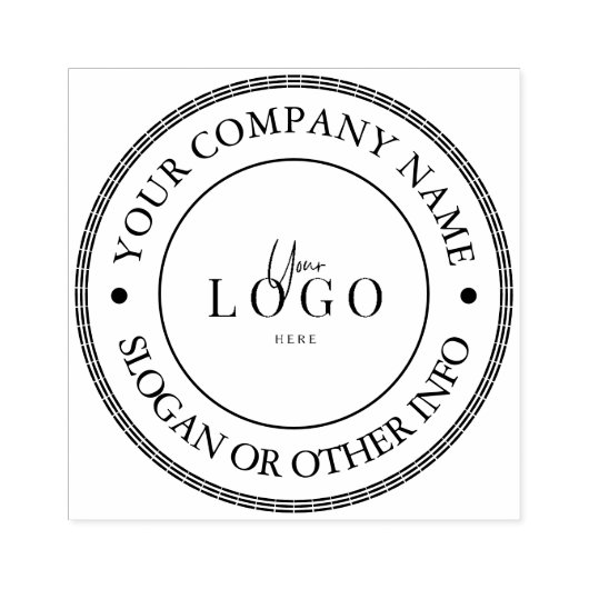 Eigen zakelijke Logo Rubber Stempel (Afrduk)