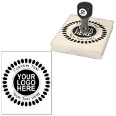 Eigen zakelijke Logo Rubber Stempel (Gestempeld)
