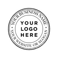 Eigen zakelijke Logo Rubber Stempel
