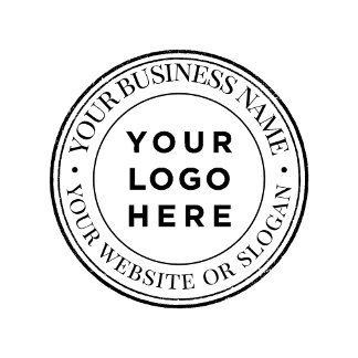 Eigen zakelijke Logo Rubber Stempel