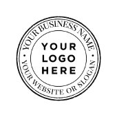 Eigen zakelijke Logo Rubber Stempel