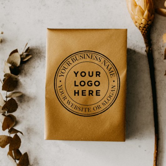 Eigen zakelijke Logo Rubber Stempel