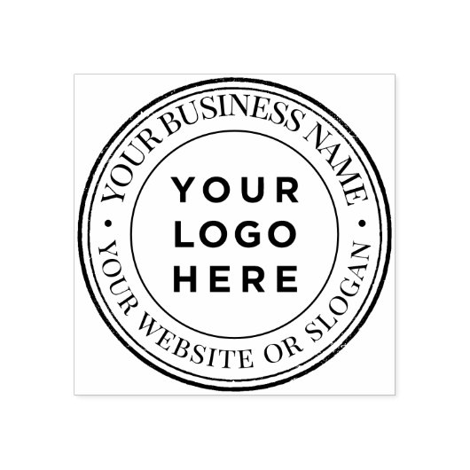 Eigen zakelijke Logo Rubber Stempel (Afrduk)