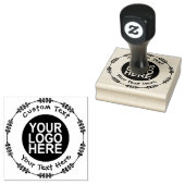 Eigen zakelijke Logo Rubber Stempel (Gestempeld)