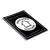 Eigen zakelijke Logo voor onroerend goed bedrijf Notitieboek (Rechterzijde)