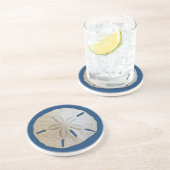 Eigen zandstrand van de dollar Aangepaste kleurenk Zandsteen Onderzetter (Zijkant)