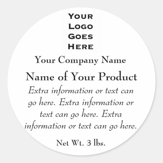 Eigen zeep of cosmetisch etiket met Logo - 2 (Voorkant)