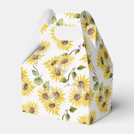 Eigen zonnebloempitten bedankdoosjes (Achterkant)