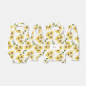 Eigen zonnebloempitten bedankdoosjes (Uitgevouwen)