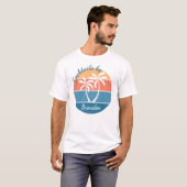 Eigen zonsondergang op tropische eilanden t-shirt (Voorkant volledig)
