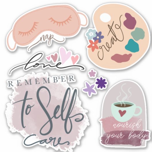 Eigen zorg Aangepaste vinylstickers Sticker (Voorkant)