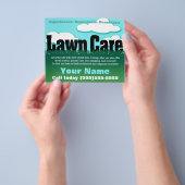 Eigen zorg. Landschappelijk ontwerp. Mowing. Marke Flyer (Hand)