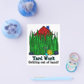 Eigen zorg. Mow Grass. Landschaper. Promotie Flyer (Enkel)