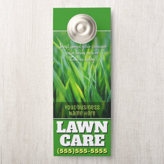 Eigen zorg.  promotie deurhanger (Op knop)