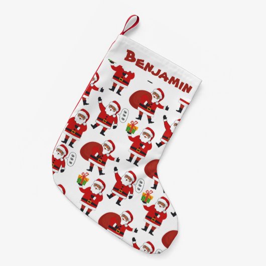 Eigen zwarte Kerstmis in Latijns-Amerika Kleine Kerstsok (Voorkant (Hangend))