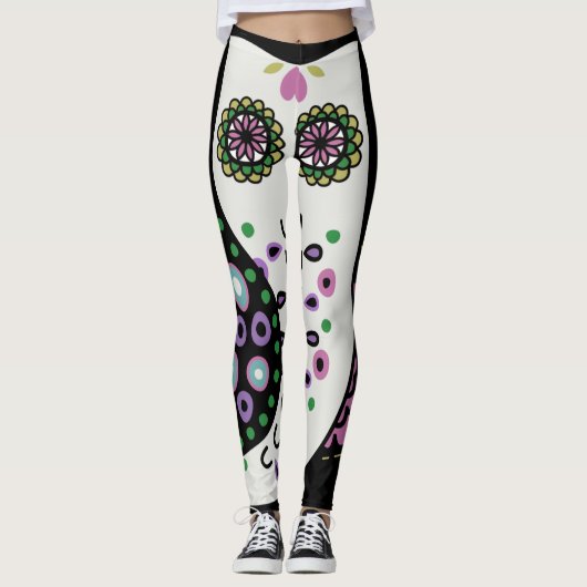 Eigenaar aangepaste compatibele retro leggings (Voorkant)