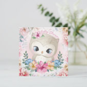 Eigenaar Baby shower Uitnodiging (Staand voorkant)